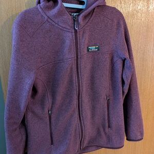 L.L. Bean Ladies Purple Hooded Jacket